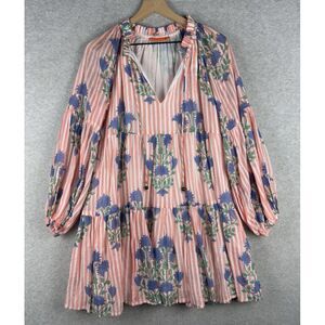 Oliphant Pink and Blue Floral Dress